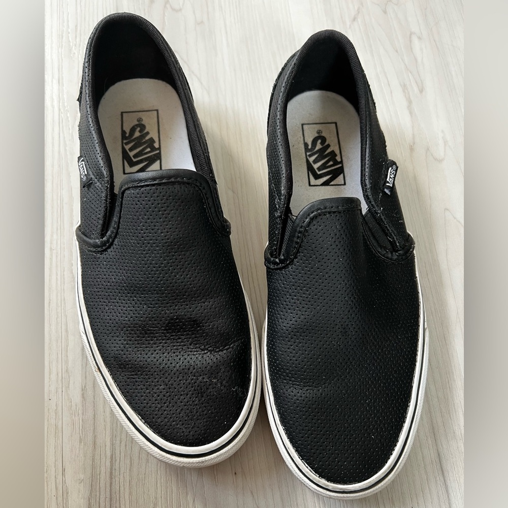 Vans Leather Slip-ons